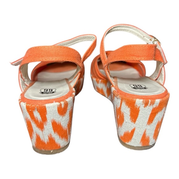 Route 66 women's Orange Wedge Sandals size 7.5 - Picture 4 of 6